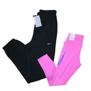 Nike Combo ×2 Nike Therma Fit Sherpa Sweatpants XS Nike Fast Pink Leggings
